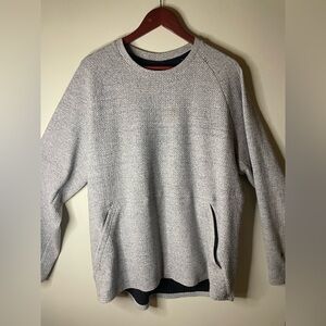 lululemon athletica Men's At Ease Gray Crewneck Sweatshirt XL